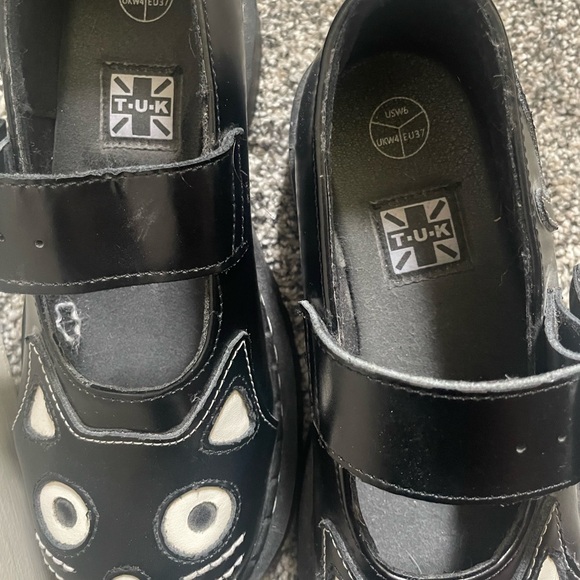 T.U.K. Shoes T2025 Black Kitty Mary Jane Black US W 6 - Picture 3 of 5